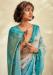 Picture of Grand Chiffon Medium Turquoise Saree