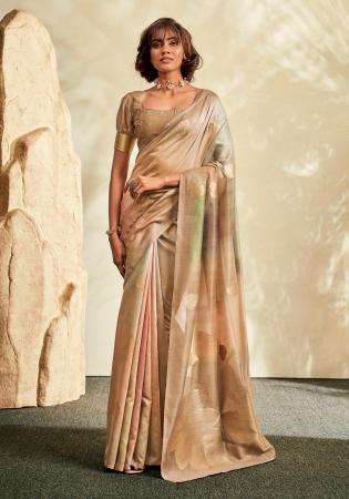 Picture of Lovely Chiffon Beige Saree