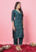 Picture of Good Looking Silk Sea Green Readymade Salwar Kameez