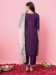 Picture of Wonderful Silk Purple Readymade Salwar Kameez