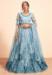 Picture of Appealing Net Light Steel Blue Lehenga Choli