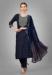 Picture of Shapely Silk Midnight Blue Readymade Salwar Kameez