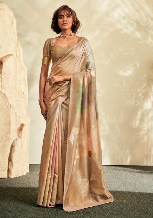 Picture of Alluring Chiffon Beige Saree