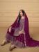 Picture of Pleasing Georgette Purple Straight Cut Salwar Kameez