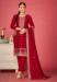 Picture of Pleasing Chiffon Maroon Straight Cut Salwar Kameez