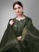 Picture of Cotton Dark Olive Green Readymade Salwar Kameez