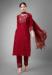 Picture of Well Formed Cotton Maroon Readymade Salwar Kameez