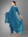 Picture of Lovely Cotton Steel Blue Readymade Salwar Kameez