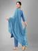 Picture of Classy Cotton Steel Blue Readymade Salwar Kameez