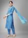 Picture of Classy Cotton Steel Blue Readymade Salwar Kameez