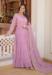 Picture of Appealing Georgette Plum Readymade Gown