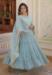 Picture of Wonderful Georgette Sky Blue Readymade Gown