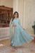 Picture of Wonderful Georgette Sky Blue Readymade Gown