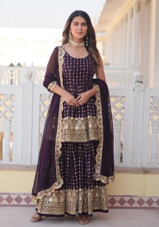 Picture of Shapely Georgette Black Readymade Salwar Kameez