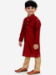 Picture of Magnificent Silk Maroon Kids Kurta Pyjama