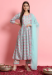 Picture of Rayon Light Steel Blue Readymade Salwar Kameez