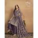 Picture of Good Looking Net Dim Gray Straight Cut Salwar Kameez