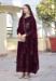 Picture of Georgette Saddle Brown Anarkali Salwar Kameez