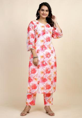 Picture of Sightly Cotton Light Pink Kurtis & Tunic