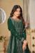 Picture of Georgette Sea Green Straight Cut Salwar Kameez