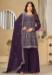 Picture of Georgette Dark Magenta Straight Cut Salwar Kameez