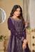 Picture of Georgette Dark Magenta Straight Cut Salwar Kameez