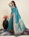 Picture of Sightly Silk Cadet Blue Saree