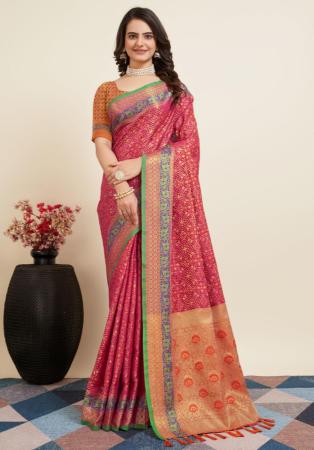 Picture of Amazing Silk Light Pink Saree