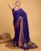 Picture of Sublime Silk Dark Slate Blue Saree