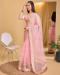 Picture of Fine Net Light Pink Saree