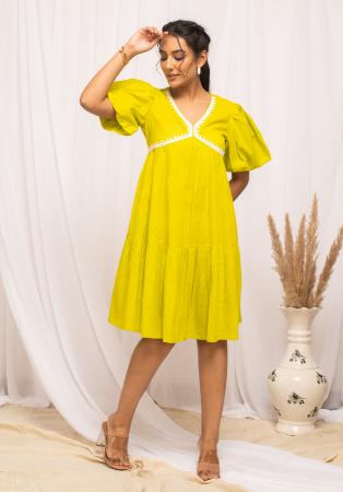 Picture of Sublime Cotton Golden Kurtis & Tunic