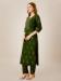 Picture of Amazing Rayon Dark Green Kurtis & Tunic