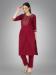 Picture of Beautiful Cotton Maroon Readymade Salwar Kameez