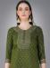 Picture of Cotton Dark Olive Green Readymade Salwar Kameez