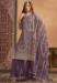 Picture of Elegant Net Dim Gray Straight Cut Salwar Kameez