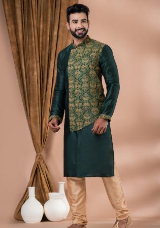 Picture of Ravishing Silk Dark Slate Grey Kurtas