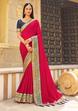 Picture of Marvelous Georgette Pink Saree