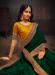 Picture of Pretty Georgette Dark Green Saree