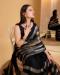 Picture of Ideal Georgette Black Saree