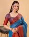 Picture of Statuesque Silk Steel Blue Saree