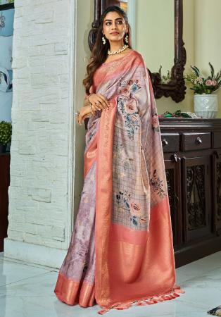 Picture of Alluring Silk Dim Gray Saree