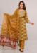 Picture of Rayon & Cotton Golden Rod Readymade Salwar Kameez