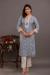 Picture of Rayon & Cotton Light Slate Grey Readymade Salwar Kameez