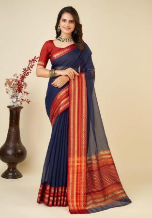 Picture of Radiant Chiffon Dark Slate Grey Saree