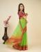 Picture of Marvelous Chiffon Yellow Green Saree