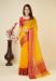 Picture of Statuesque Chiffon Golden Rod Saree