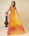 Picture of Statuesque Chiffon Golden Rod Saree