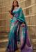 Picture of Ideal Satin & Brasso Teal Saree