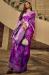 Picture of Sightly Satin & Brasso Dark Orchid Saree