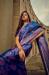 Picture of Excellent Satin & Brasso Dark Cyan Saree